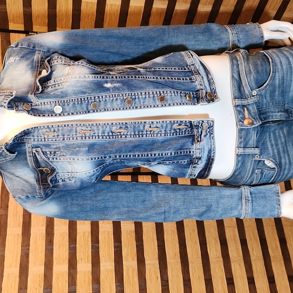 Valentino crop jean jacket
